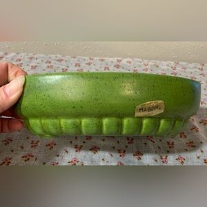 Haeger Green Ceramic Vase